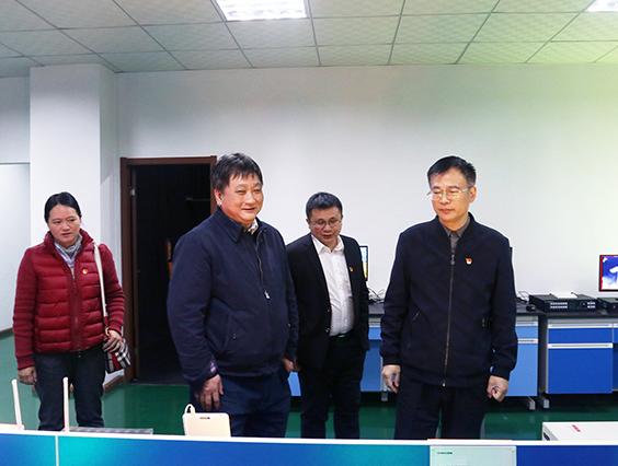 杭州市贸促会会长郑荣新一行莅临乐竞官网参观指导！